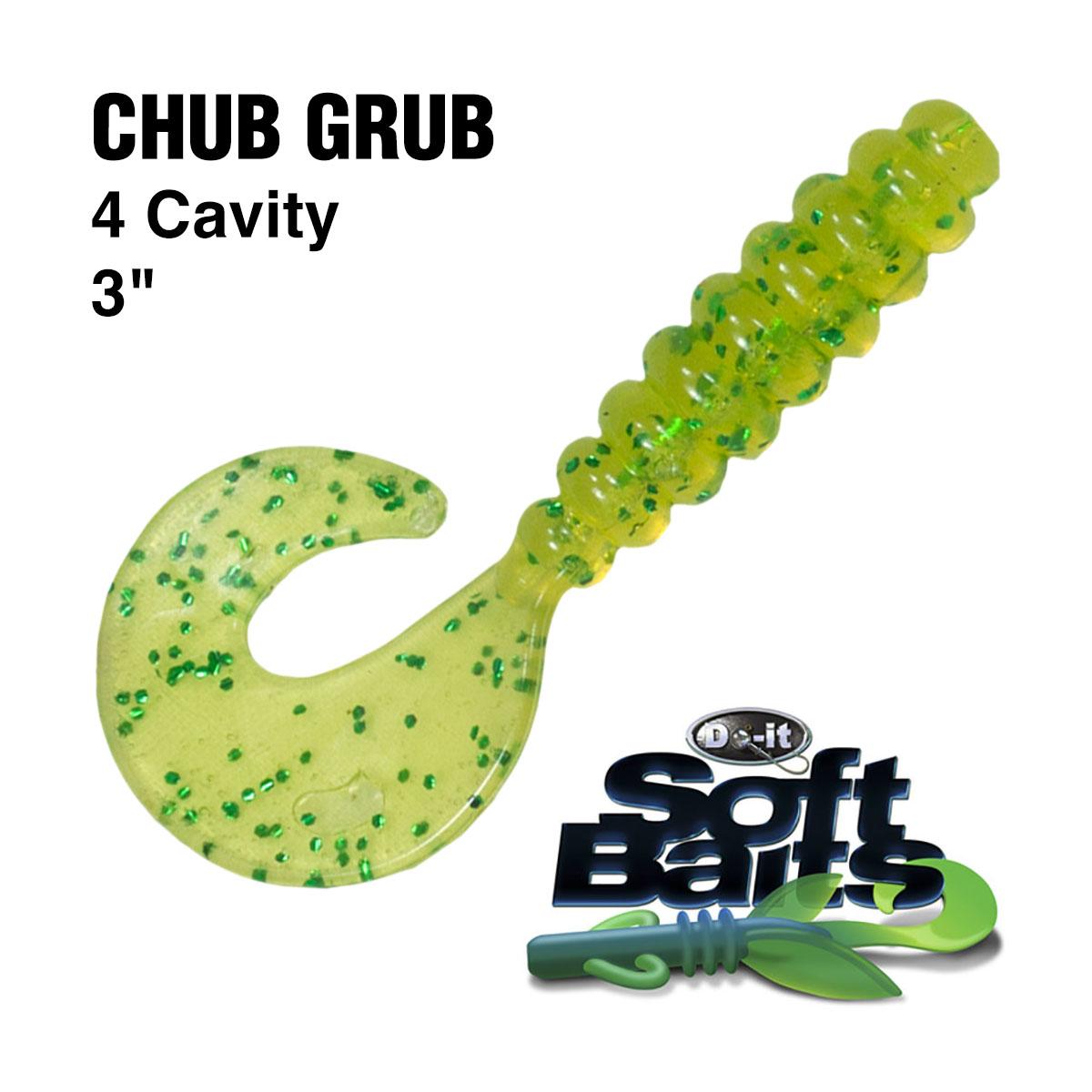 DoIt ES Chub Grub Essential Series Soft Plastic Bait Molds Jann's